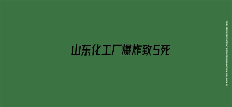 山东化工厂爆炸致5死 原因初步查明